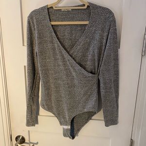 Madewell Wrap Bodysuit Sz L